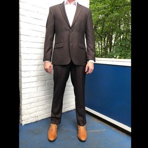 Vitali 38s Cocoa Brown Suit